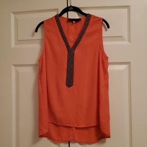 Beautiful beaded sleeveless blouse
